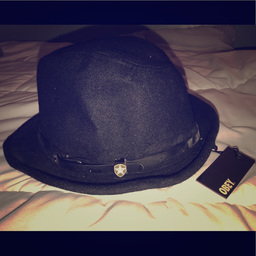 OBEY “Harvest Moon” Black Fedora NEW w/tag